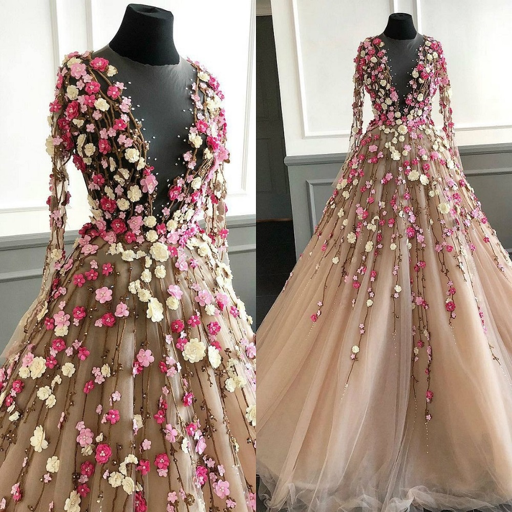 flower formal dress