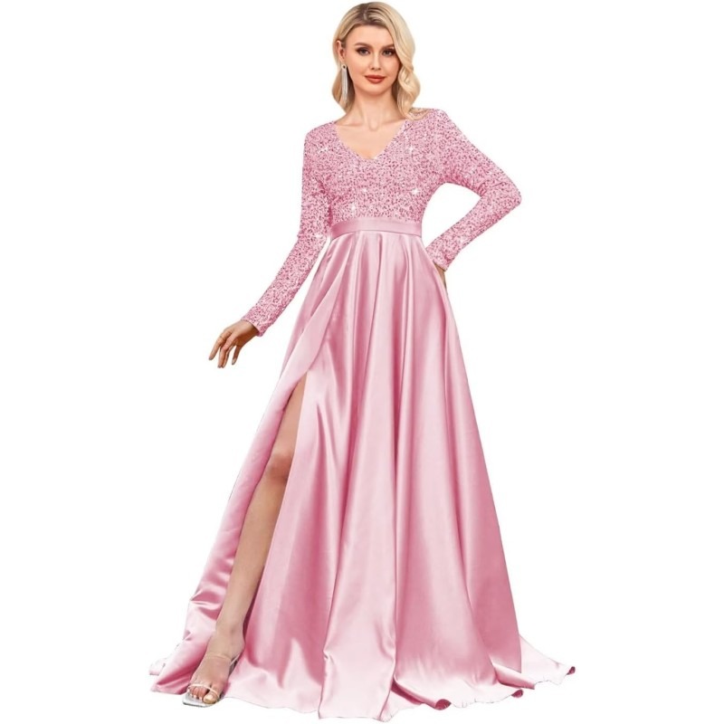 dark pink formal dress