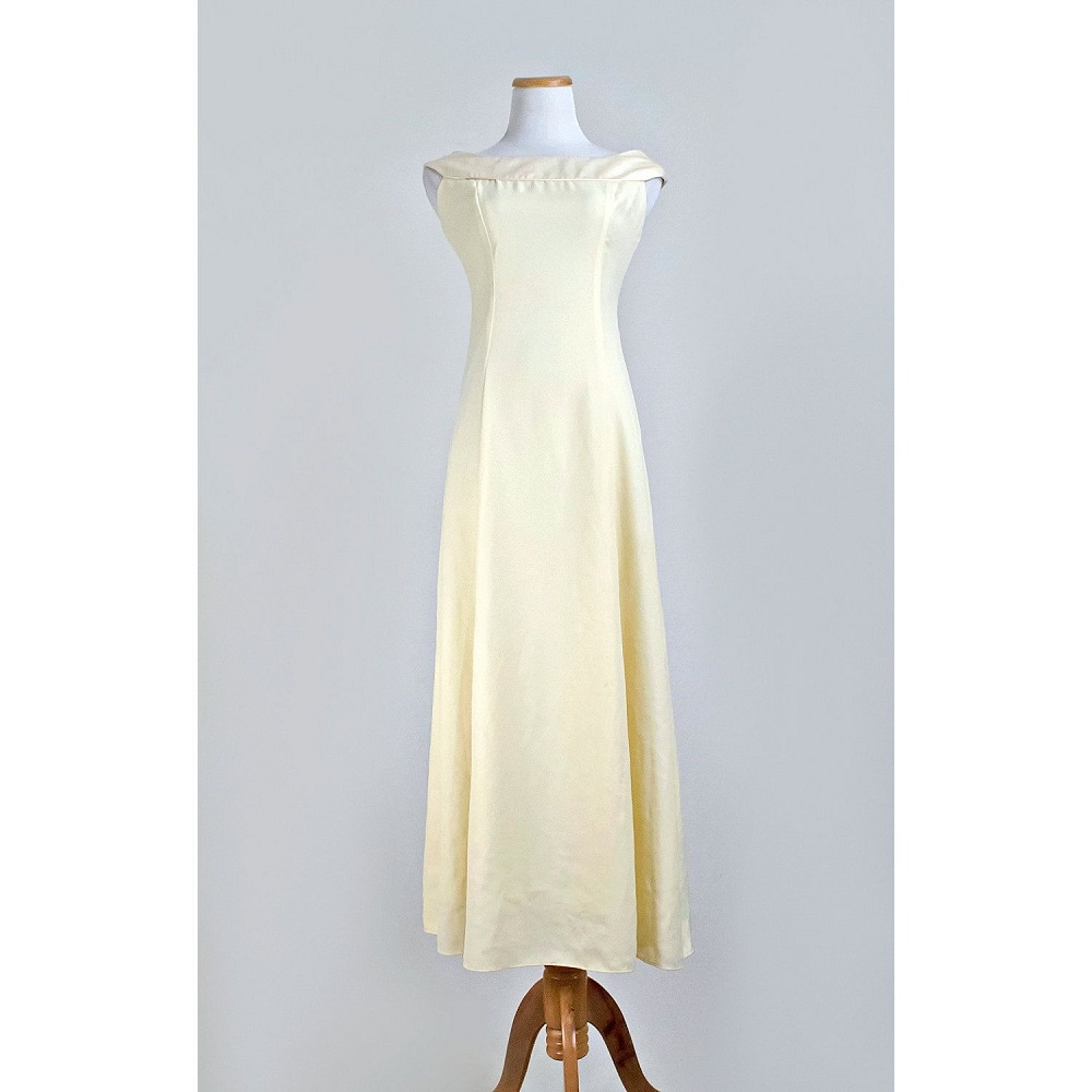 yellow formal maxi dress