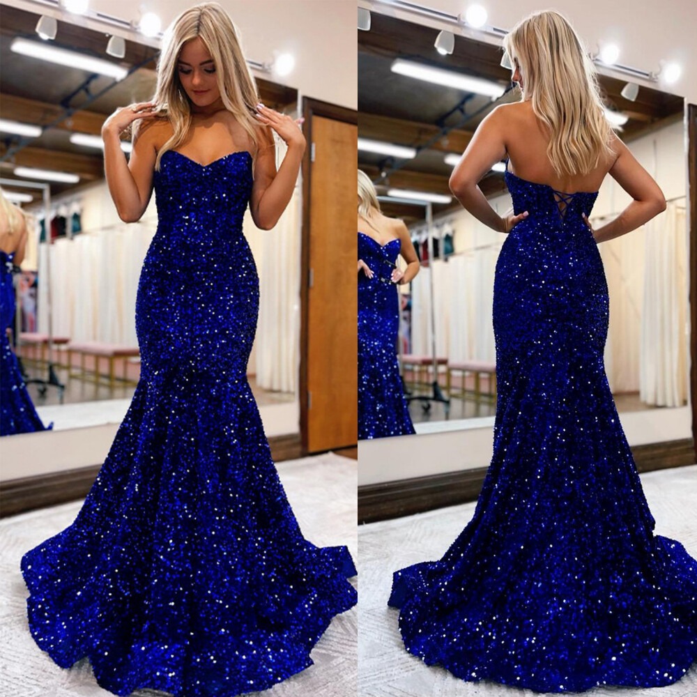 formal dark blue dress