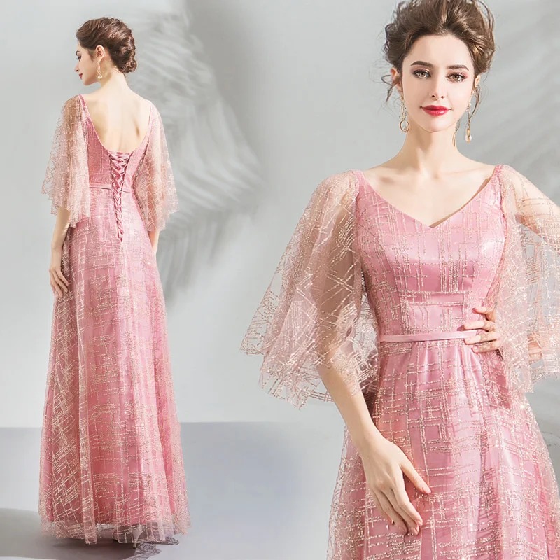 dark pink formal dress