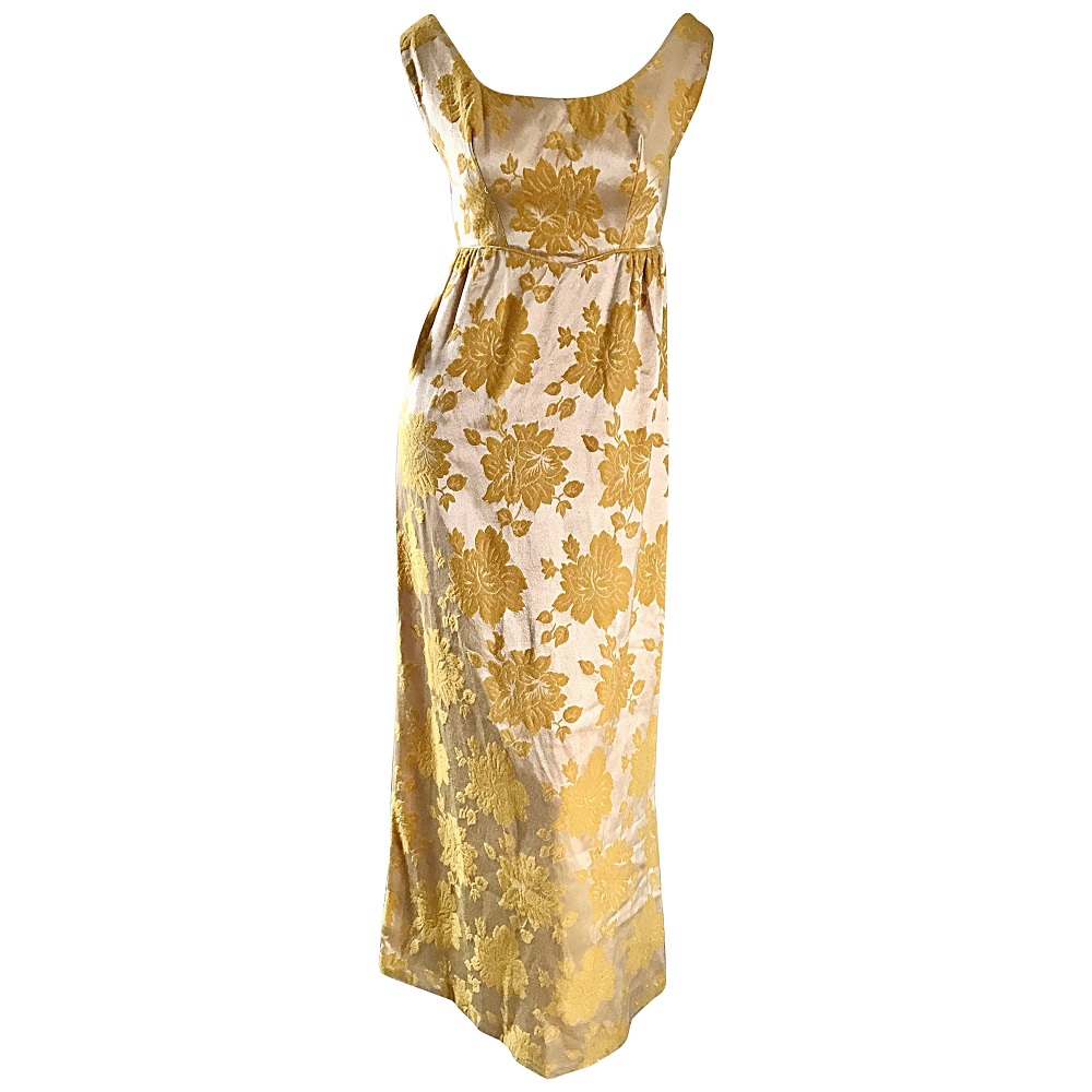 yellow formal maxi dress